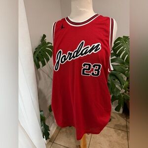 Nike Air Jordan 23 Red Basketball Jersey Chicago Bulls Style Men’s XL‎